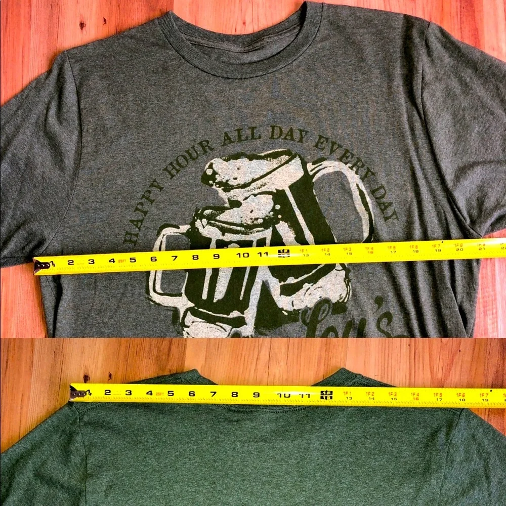 NEW SONOMA Shirt Happy Hour Lucky Lou’s Green Large Tall Men’s - Picture 8 of 12